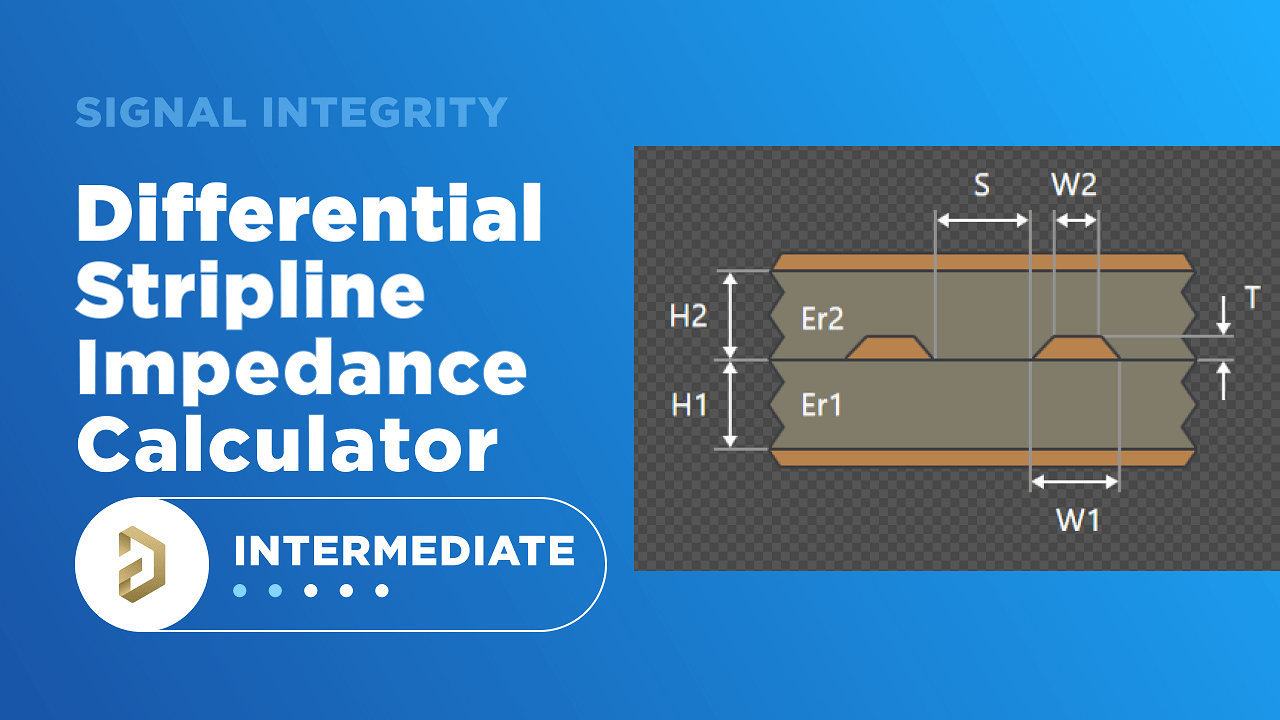Differential Stripline Impedance Calculator Signal Integrity